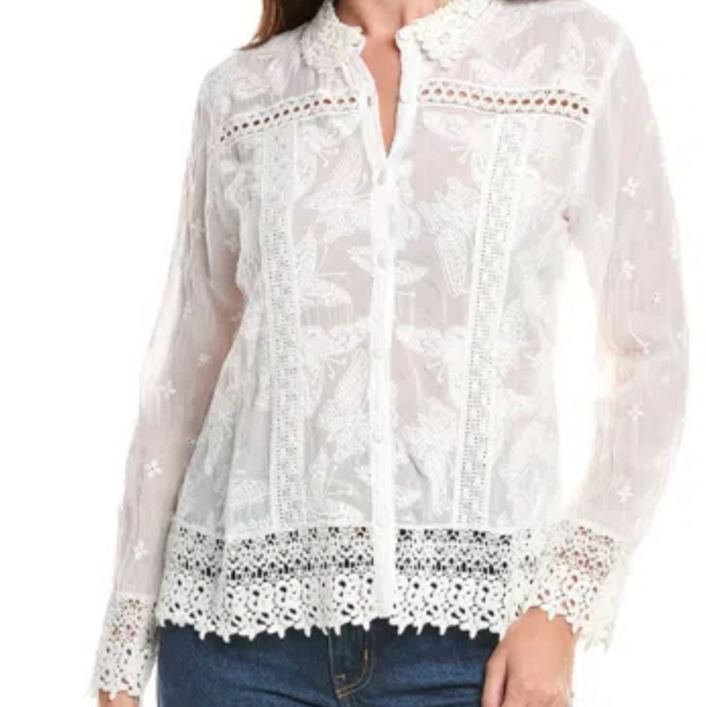 JOHNNY WAS Top Size Large